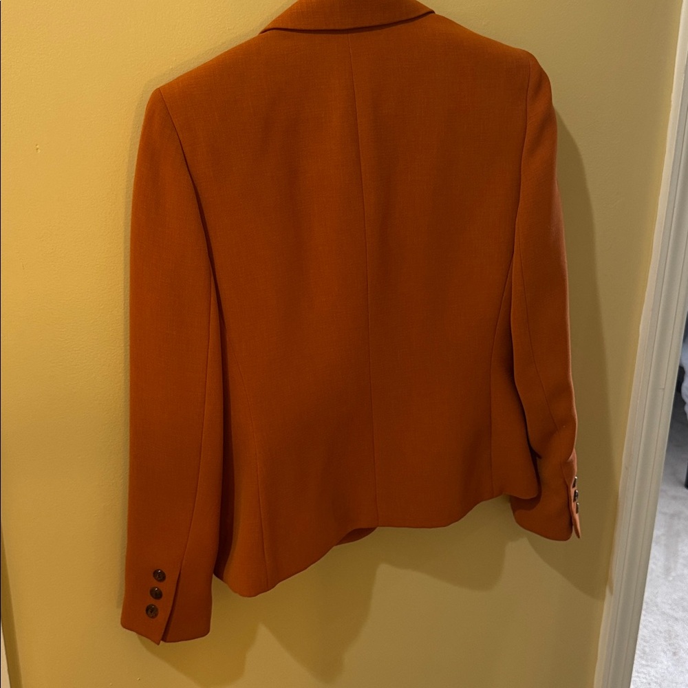 Kasper Women's Bold Orange Blazer - Picture 3 of 4